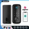 Tuya Zigbee Smart Deadbolt Locks for Front Door Alexa WiFi tuya app Biometric Fingerprint keyless Entry Keypad door lock
