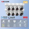 Vikylin Two-way Audio IR Night Vision 5/8MP Turret IP Camera Human Car Detection IP66 Outdoor Security Video Surveillance Camera