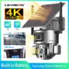 LS VISION 4K 20X Zoom 4G Solar Security Camera Dual Screen Wireless Outdoor Wifi Surveillance Cameras IP Solaire Cctv Sim Card