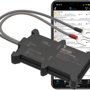 TruTrak Pro - FMT100+ GPS Tracker/Vehicle Tracker - 12 Month Bundle, Van, Motorbike, Caravan, Motorhome, Coach & Car Tracker - Pay as You Go, 12-24 Volt, Self Install Device Including SIM & Data