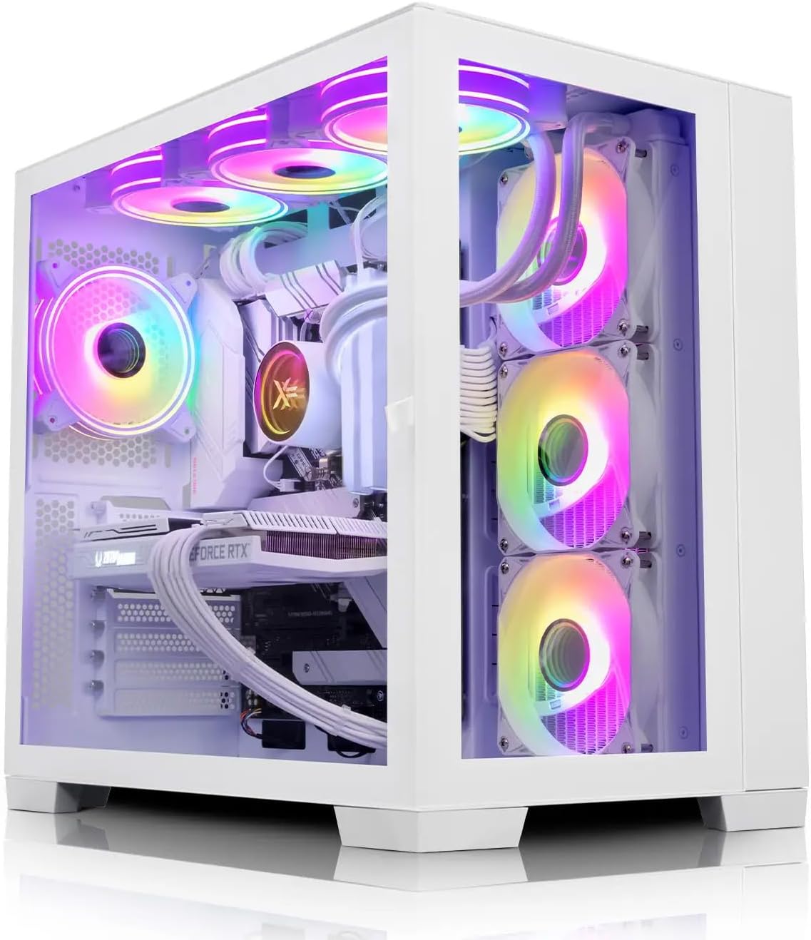 ADMI Gaming PC, Ryzen 5700X 4.6GHz, 360mm RGB Liquid Cooler, RTX 4060 Ti, 16GB 3200MHz, 1TB NVME, Windows 11 - Image 3