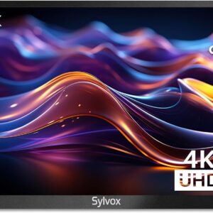 SYLVOX 75” Outdoor TV, 4K UHD Smart Outdoor Television 2000 nits High Brightness, IP55 Waterproof TV with Chromecast, Voice Assistant, Android Outside TV for Full Sun (Pool Pro Series)