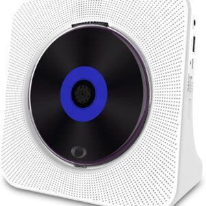 Portable CD Player,Desktop Stand CD Home Audio,Built-in HiFi Speakers and Remote Control,Timed Play Sleep Aid Master,Support CD, CDR, MP3-CD, Ideal for Gift and Home Decor plug-in version