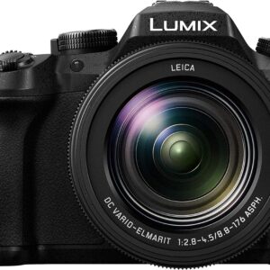Panasonic Lumix FZ2000 | Bridge Expert Camera (1'' 20MP Sensor, Leica Zoom 20x F2.8-4.5, OLED Viewfinder, Adjustable Touch Screen, 4K Unlimited Video, Stabilisation) Black – French Version