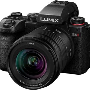 Panasonic LUMIX DC-S5 II Full Frame Mirrorless Camera with 20-60mm F3.5-5.6 Lens, 4K 60P and 6k 30P, Flip Screen, Wi-Fi, Active IS, Black