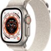 Apple Watch Ultra (GPS + Cellular, 49mm) Smart watch - Titanium Case with Starlight Alpine Loop - Small. Fitness Tracker, Precision GPS, Action Button, Extra-Long Battery Life, Brighter Retina Display